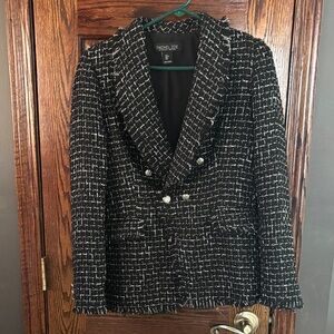NWOT — Rachel Zoe — Metallic Tweed Blazer